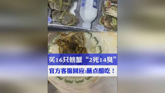 477元买16只螃蟹 收到2死蟹14臭蟹