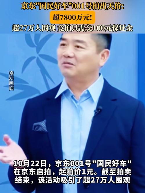 京东001号车以7819万元拍出