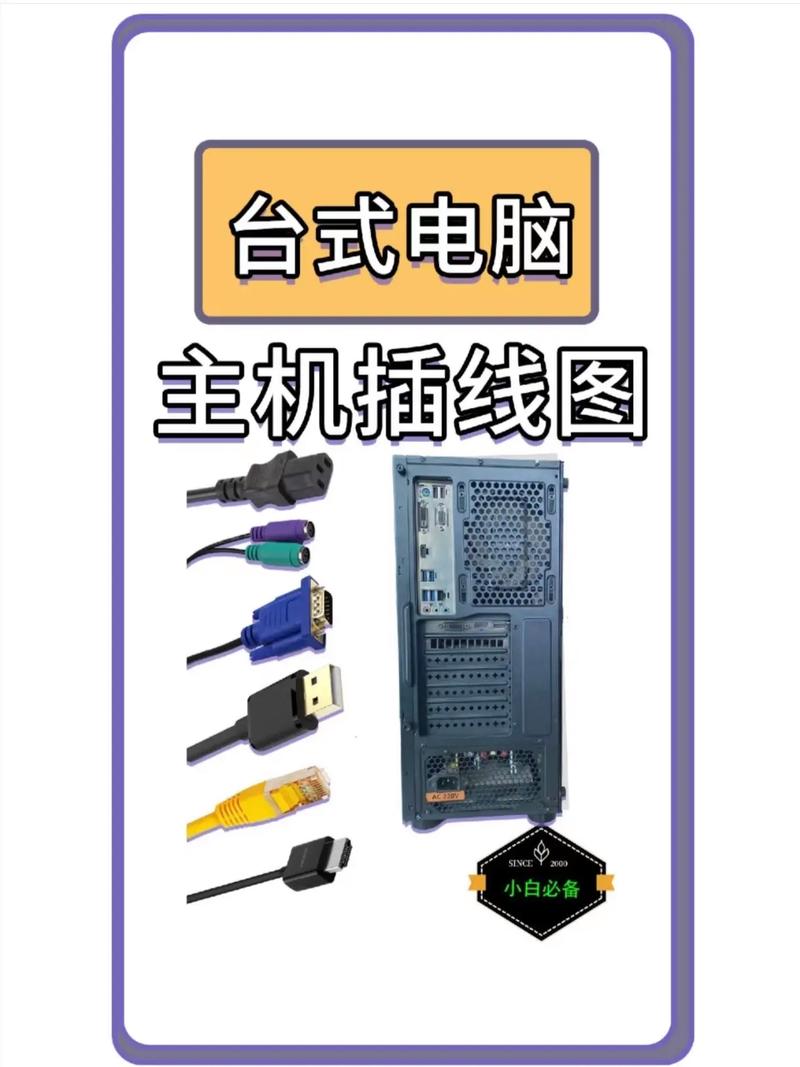 电脑组装台式机如何插线