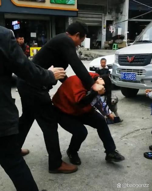 安徽一狮子街头狂奔 有人拿铁锹追