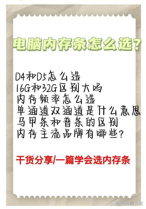 电脑组装内存条如何选配置
