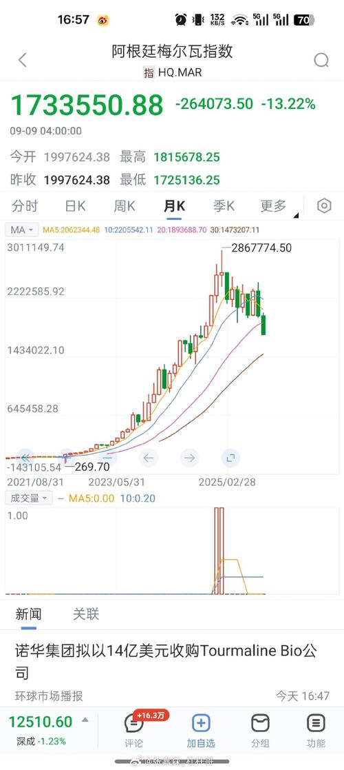 阿根廷主要股指大涨20%