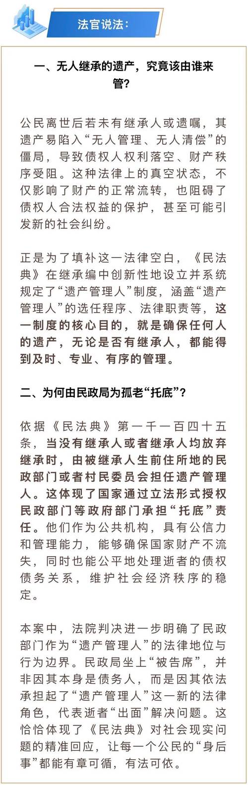 孤寡老人去世欠贷66万 民政局清偿