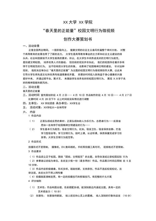 制作短视频项目策划书怎么写