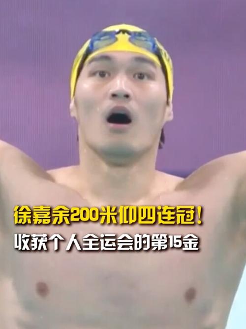 徐嘉余获全运会200米仰泳冠军