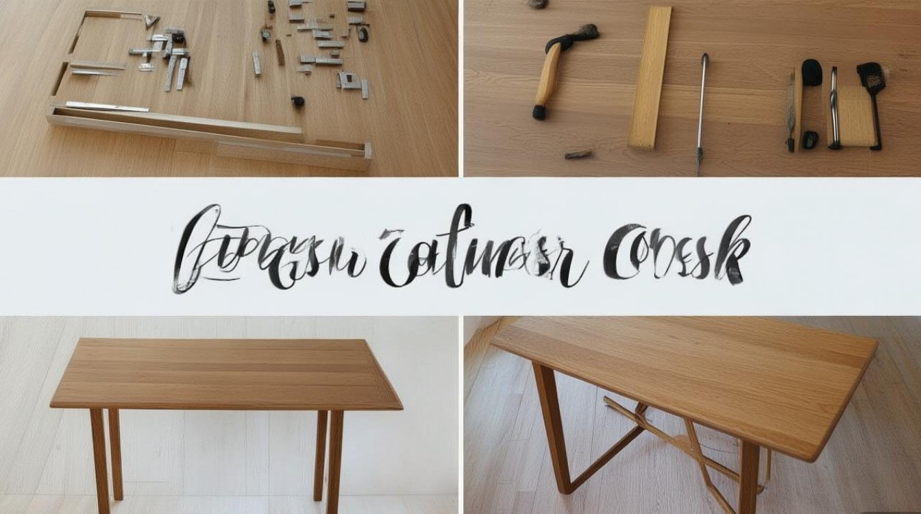 木质电脑桌如何组装图片